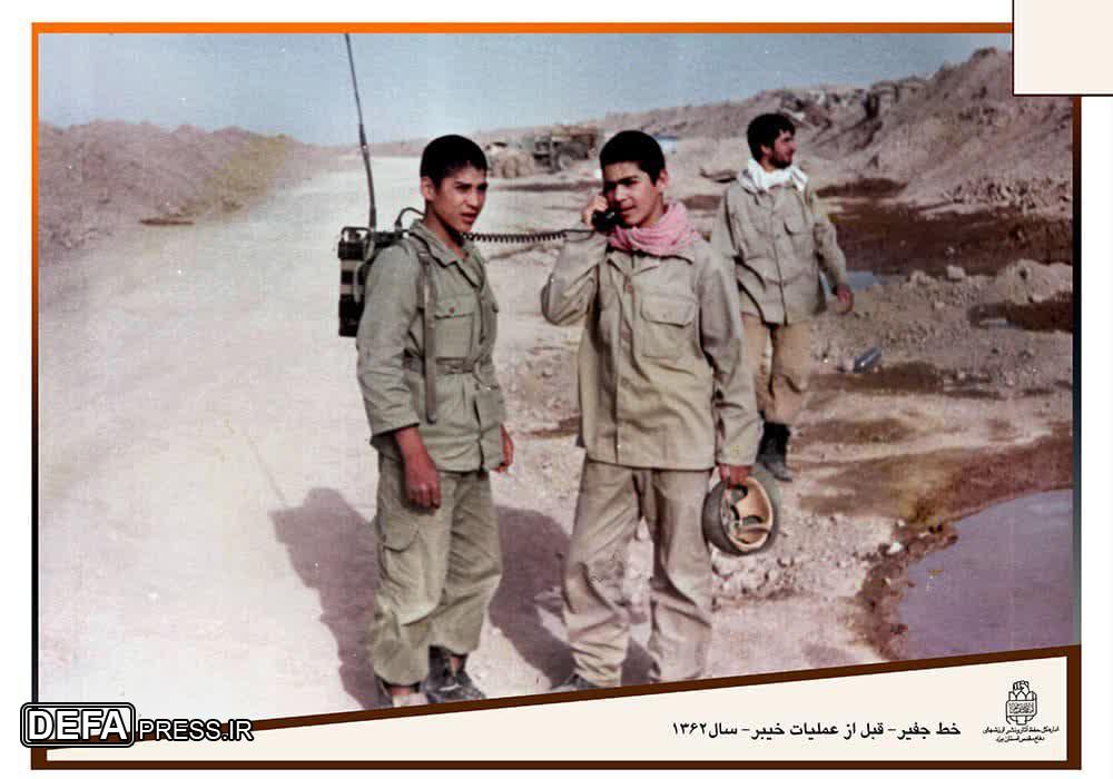 عکس/ رزمندگان یزدی در خط «جفیر» قبل از عملیات «خیبر»
