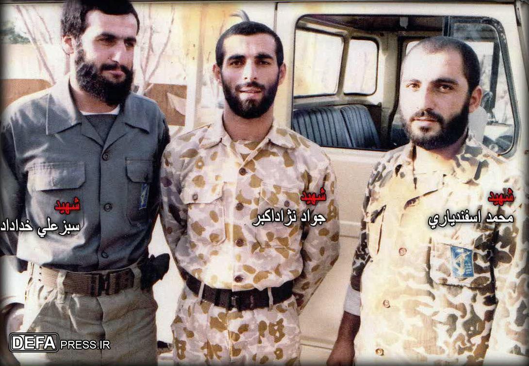 عکس/ سه فرمانده شهید مازندرانی در یک قاب