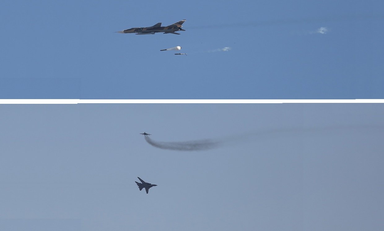 انهدام اهداف زمینی توسط جنگنده‌های سوخو ۲۴/ اجرای عملیات رزم هوایی توسط هواپیمای اف ۱۴ و میگ ۲۹