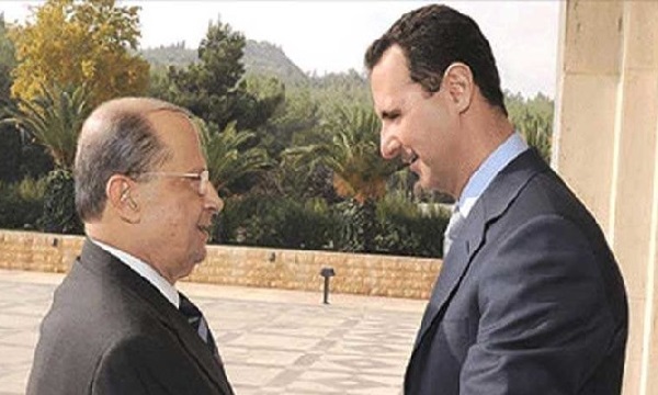پیام «بشار اسد» به رئیس‌جمهور لبنان