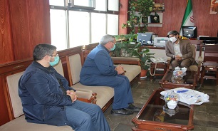 دیدار مدیر کل حفظ آثار دفاع مقدس اردبیل با رئیس کل دادگستری استان