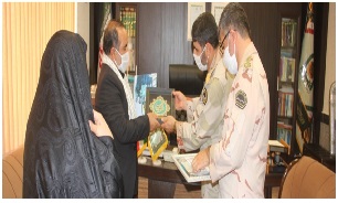 تجلیل از خانواده شهید «علی بیرامی» در مرزبانی استان اردبیل