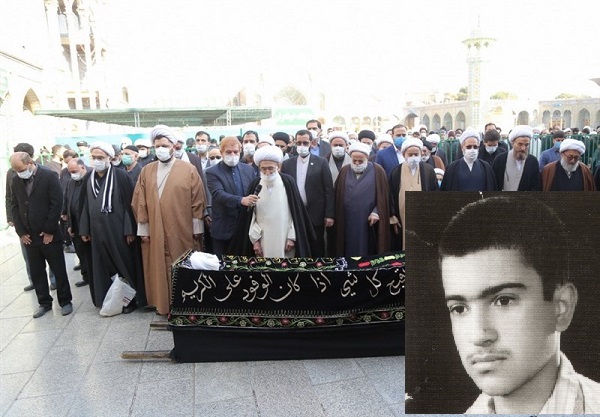 پیکر ابوالشهید «محمد صادق خوشنویس» در حرم حضرت معصومه (س) به خاک سپرده شد