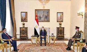 دیدار وزیر دفاع عراق با رئیس‌جمهور مصر