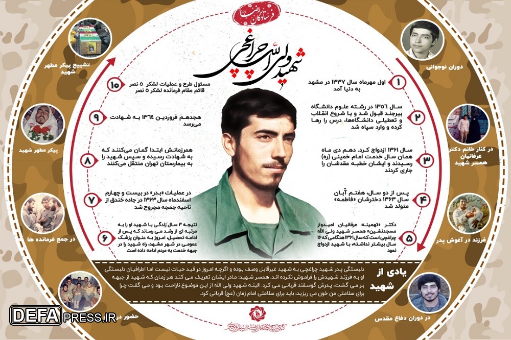 اینفوگرافیک/ سردار شهید «ولی الله چراغچی»