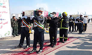 استقبال مردم شهرک طالقانی بندر ماهشهر از 2 شهید گمنام