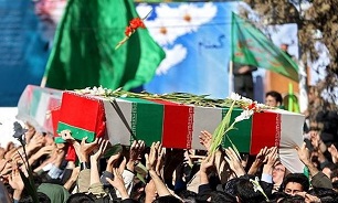 تدفین پیکرهای مطهر چهار شهید گمنام در استان کرمان