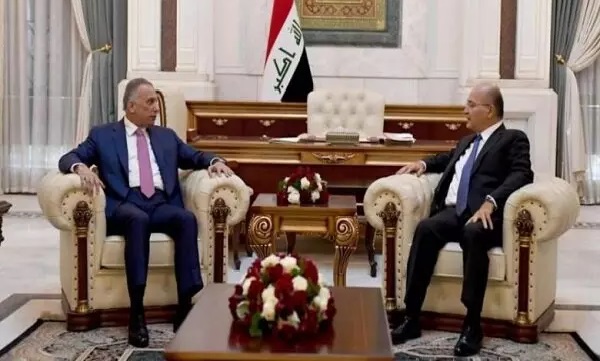 محورهای رایزنی الکاظمی و رئیس جمهوری عراق
