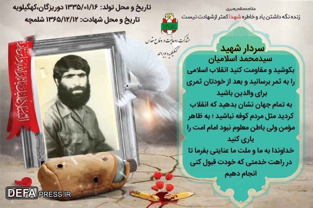 اینفوگرافیک/ سردار شهید «سیدمحمد اسلامیان»