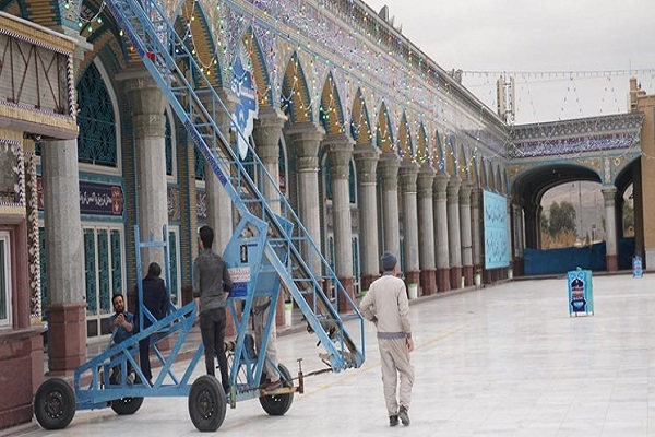 جمکران در آستانه نیمه‌شعبان آذین‌بندی شد+ تصاویر