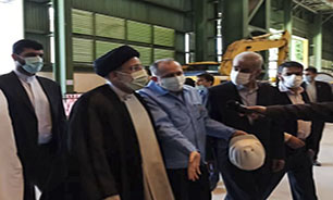 رئیس جمهور از کارخانه فولاد خرمشهر بازدید کرد
