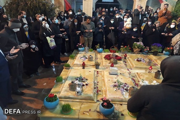 برگزاری آئین تحویل سال نو در جوار یادمان شهدای گمنام مرکز فرهنگی دفاع مقدس مازندران + تصاویر