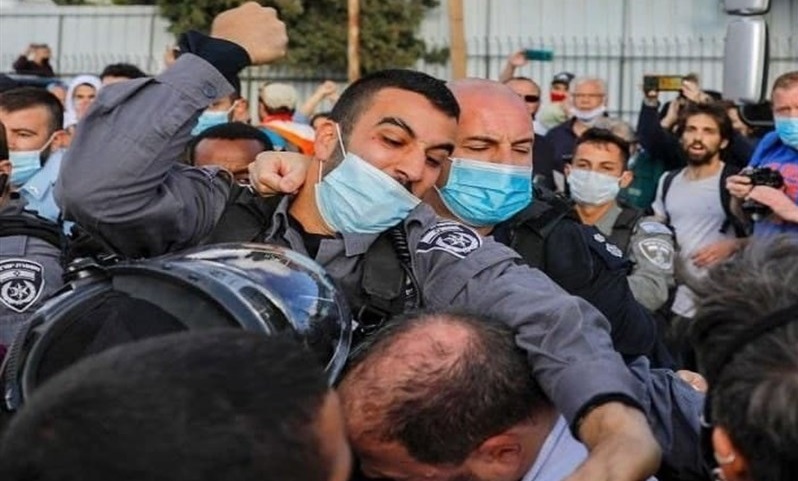 سرکوب شدید اعتراضات فلسطینیان در «شیخ جراح» / بسته شدن در‌های مسجد الاقصی