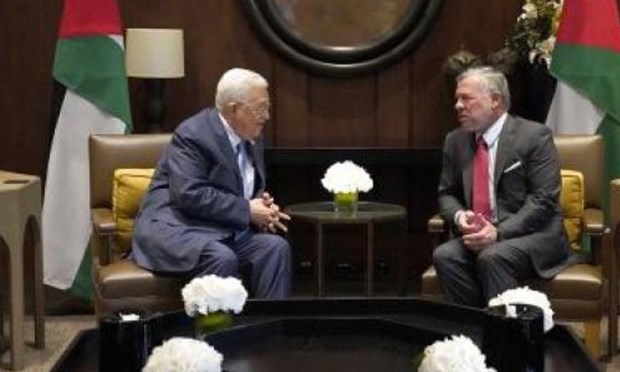 گفت‌وگوی تلفنی شاه اردن و رئیس تشکیلات خودگردان فلسطین