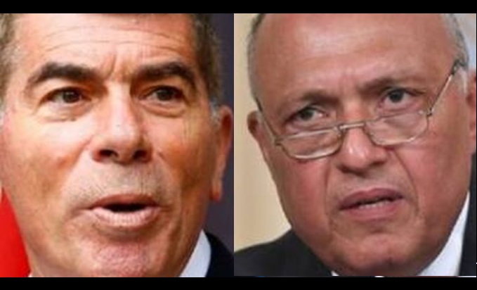 گفت‌وگوی تلفنی وزرای خارجه مصر و رژیم صهیونیستی