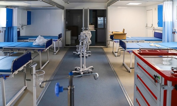 برپایی بیمارستان ۱۲۸ تختخوابی سیار در بندرعباس