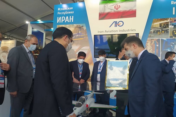 نمایشگاه بین‌المللی هوا فضای روسیه با حضور فعال وزارت دفاع ایران آغاز به کار کرد + تصاویر