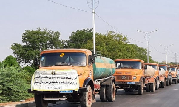 ارسال تانکر‌های آب به استان خوزستان/ کمک‌ها ادامه خواهد داشت
