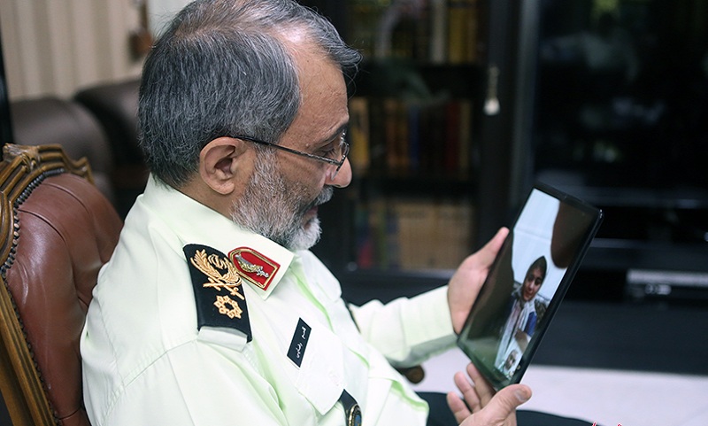 دلجویی جانشین فرمانده ناجا از خانواده شهید امنیت «ضرغام پرست»