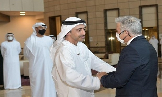 وزیر خارجه رژیم صهیونیستی با همتای اماراتی در ابوظبی دیدار کرد