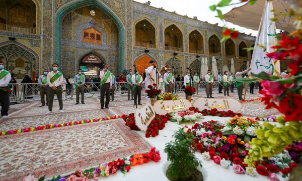 جشن مباهله در حرم امام علی (ع) برگزار شد