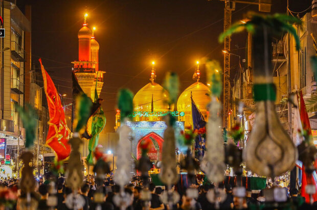 موکب داران بغداد در کاظمین به عزاداری پرداختند + تصاویر