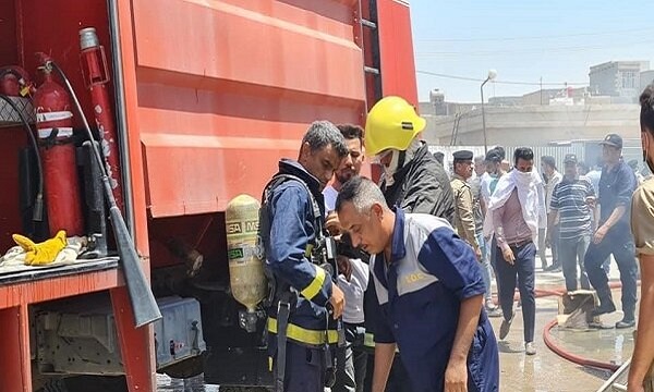 آتش سوزی در بیمارستانی در استان واسط عراق