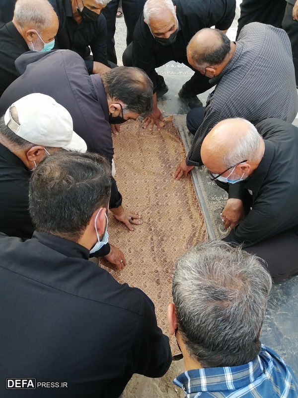 پیکر پدر شهید «محمد ایمانی فردویی» در قم خاکسپاری شد