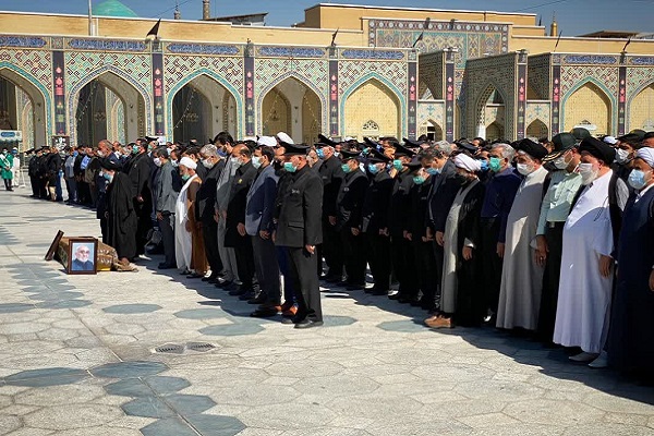 پیکر پدر شهید «حمید رحیم‌پور ازغدی» در حرم رضوی آرام گرفت