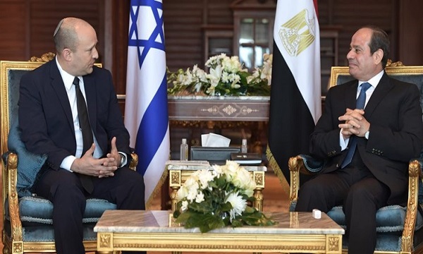 با السیسی درباره تهدید‌های ایران و حماس صحبت کردم
