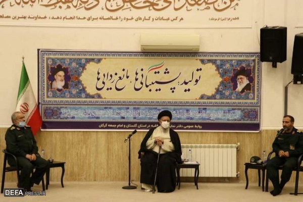 دیدار سردار فدوی با آیت الله نور مفیدی در گرگان