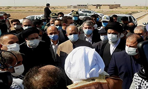 رئیس جمهور وارد مناطق زلزله زده اندیکا شد