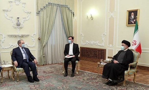 وزیر خارجه سوریه با رئیسی دیدار کرد
