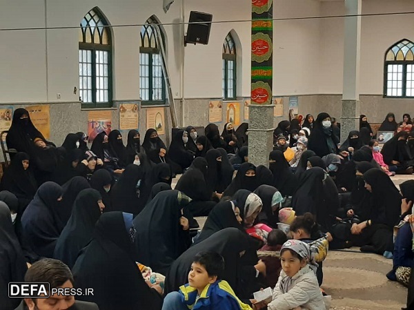 مراسم گرامیداشت سالروز میلاد حضرت زینب (س) در گلزار شهدای مدافع حرم قم+تصاویر