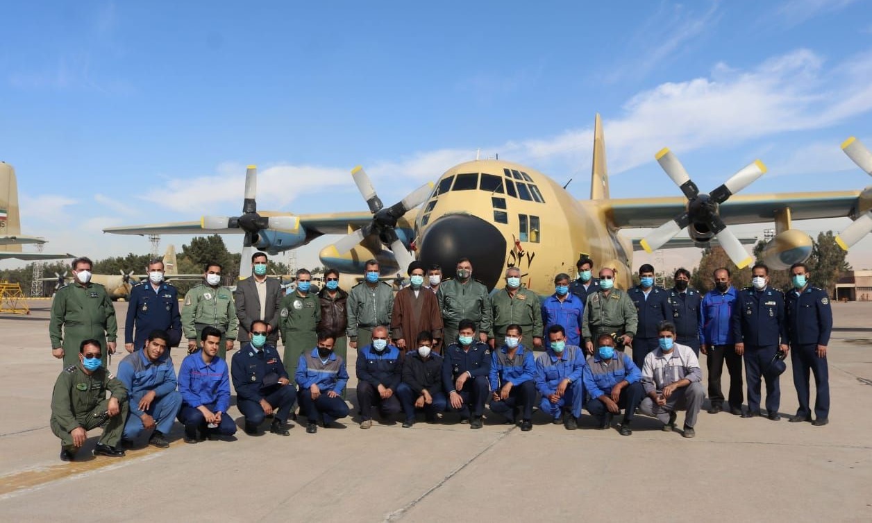 بازآماد یک فروند هواپیمای ترابری «سی ۱۳۰» در پایگاه هوایی شهید دوران شیراز