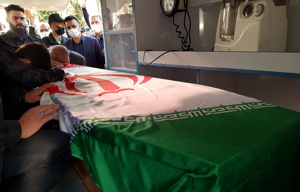 مراسم تشییع پیکر رئیس سازمان پیشکسوتان جهاد و مقاومت در دفاع مقدس برگزار شد