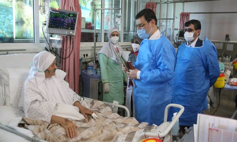 عیادت رئیس بنیاد شهید و امور ایثارگران از جانبازان بستری در بیمارستان‌های خاتم‌الانبیا (ص) و ساسان