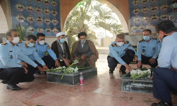 مراسم بزرگداشت شهیدان سپهبد صیاد شیرازی و قرنی در پایگاه هوایی شهید یاسینی برگزار شد
