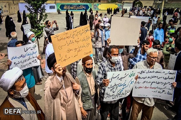 محکومیت حادثه تروریستی حرم رضوی از سوی دانشجویان افغانستانی در قم+ تصاویر