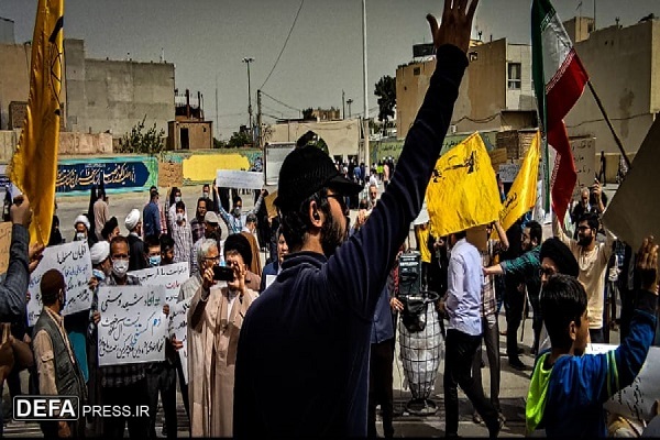 محکومیت حادثه تروریستی حرم رضوی از سوی دانشجویان افغانستانی در قم+ تصاویر