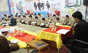 برگزاری محفل انس با قرآن در ناحیه مقاومت بسیج باغملک