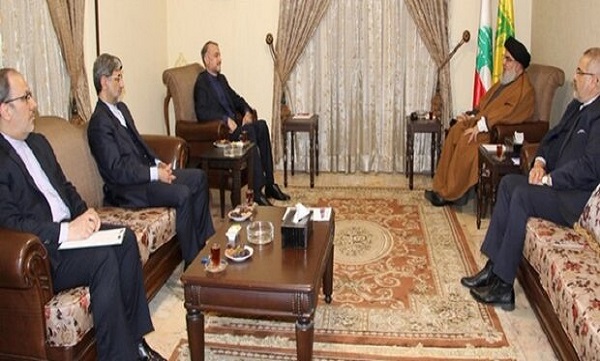 وزیر امور خارجه با «سید حسن نصرالله» دیدار کرد
