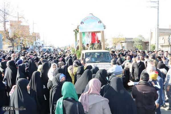 تشییع شهدای گمنام در شهرستان گالیکش