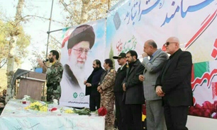تشییع پیکر مطهر یک شهید گمنام در تاکستان