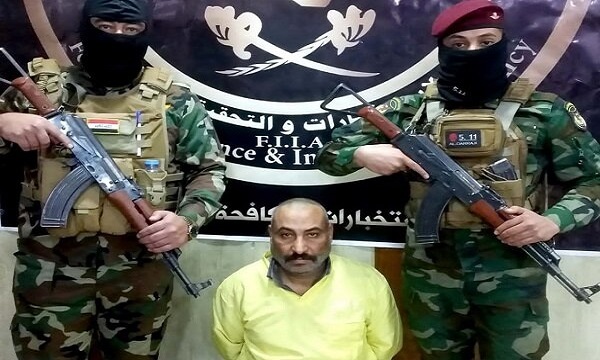 بازداشت تروریست ناشیِ داعشی توسط ارتش عراق