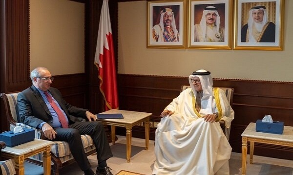دیدار وزیر خارجه بحرین با سفیر رژیم صهیونیستی در منامه