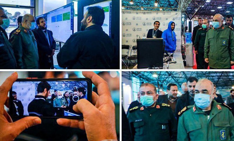 بازدید فرمانده کل سپاه از رویداد تولید محتوای دیجیتال بسیج