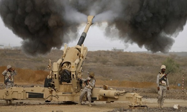 حمله توپخانه‌ای شدید ارتش سعودی به مناطق مرزی یمن