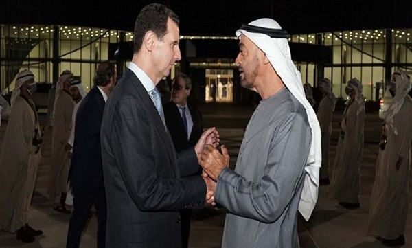 اعلام آمادگی بن زاید برای کمک به سوریه در تماس تلفنی با بشار اسد