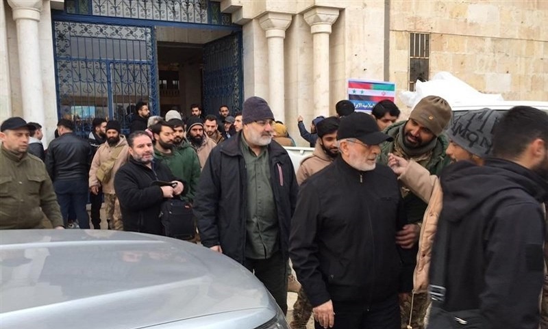 حضور سردار «قاآنی» در حلب برای کمک به زلزله‌زدگان سوریه